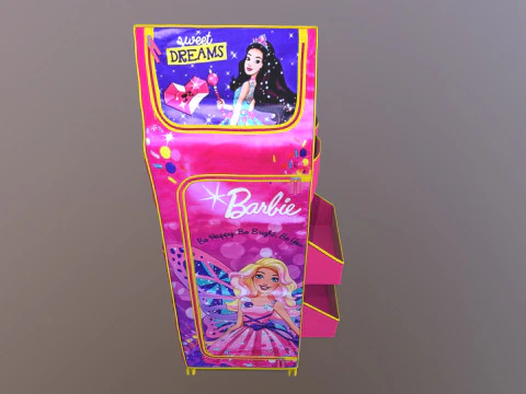 Kids Folding Wardrobe 3D Model