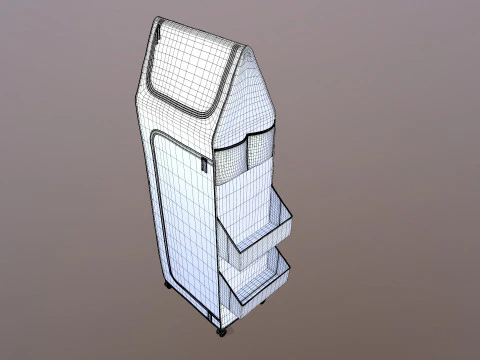 Kids Folding Wardrobe 3D Model
