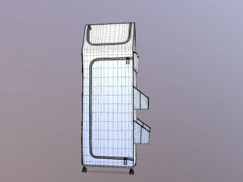 Kids Folding Wardrobe 3D Model