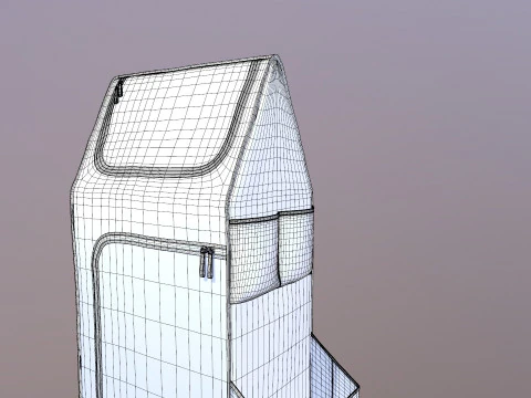Kids Folding Wardrobe 3D Model