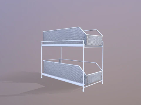 Kitchen Storage Rack 3D Model