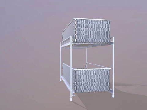 Kitchen Storage Rack 3D Model