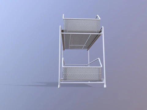 Kitchen Storage Rack 3D Model