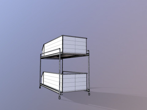 Stojak do przechowywania w kuchni Model 3D