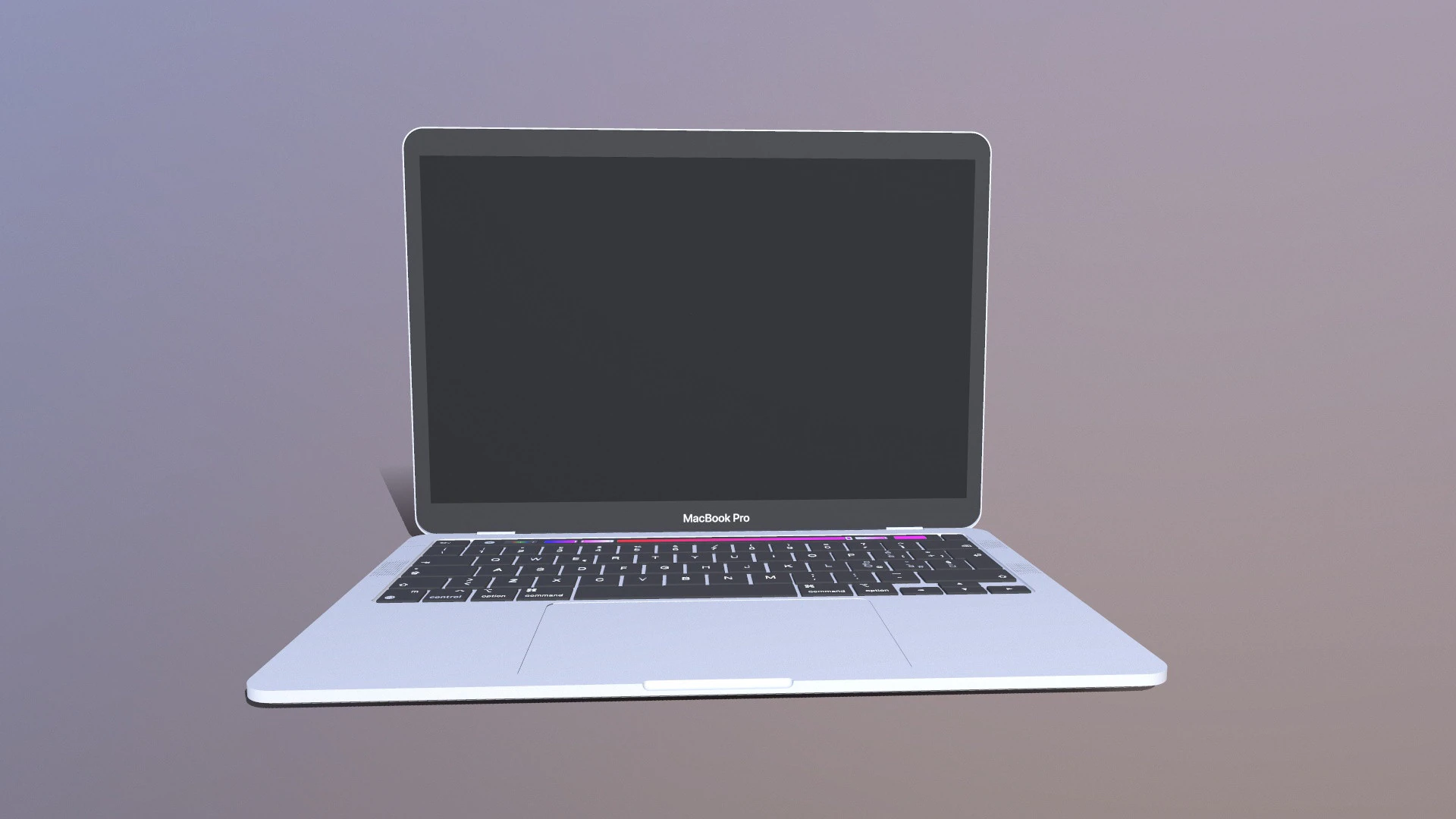 MacBook Pro 3D Model .c4d .max .obj .3ds .fbx .stl .blend 