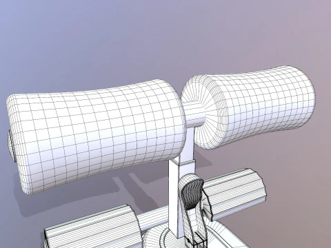 Sit Ups Equipment 3D Model