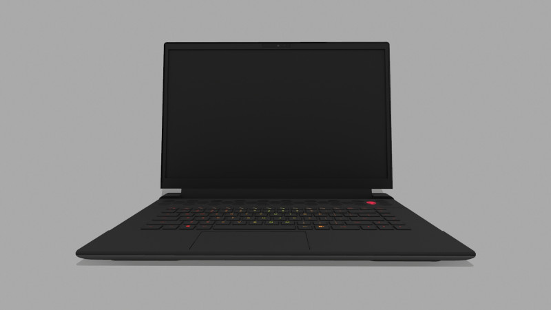ALIENWARE Laptop 3D Model .c4d .max .obj .3ds .fbx .stl .blend 