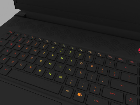 ALIENWARE Laptop 3D Model