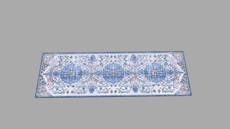 Indoor Rug 3D Model .c4d .max .obj .3ds .fbx .stl .blend 