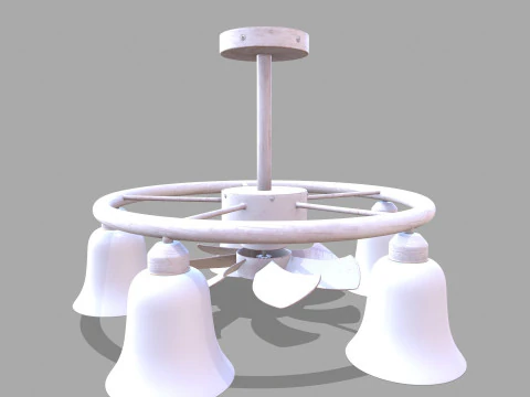 Işıklı Tavan Vantilat&ouml;r&uuml; 3D Model