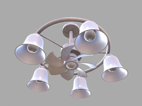 Işıklı Tavan Vantilat&ouml;r&uuml; 3D Model