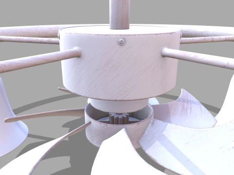 Işıklı Tavan Vantilat&ouml;r&uuml; 3D Model