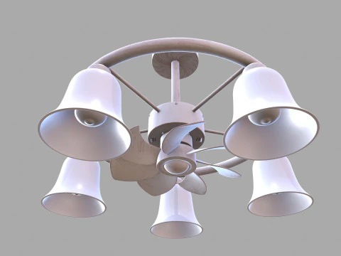 Işıklı Tavan Vantilat&ouml;r&uuml; 3D Model