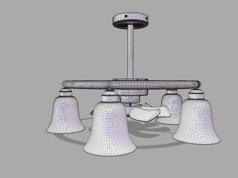 Işıklı Tavan Vantilat&ouml;r&uuml; 3D Model