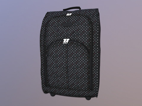 트롤리 가방 3D 모델