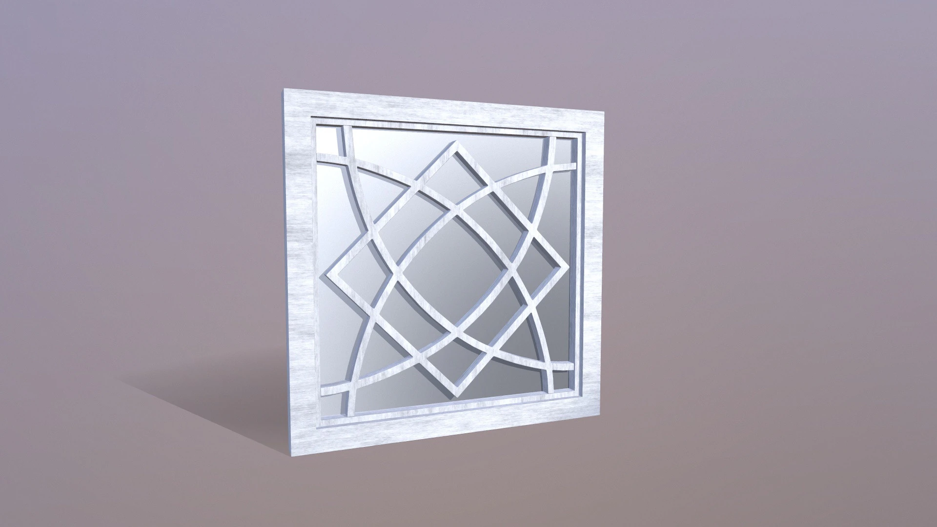 Wall Mirrors Decorative Set 3D Model .c4d .max .obj .3ds .fbx .stl .blend 