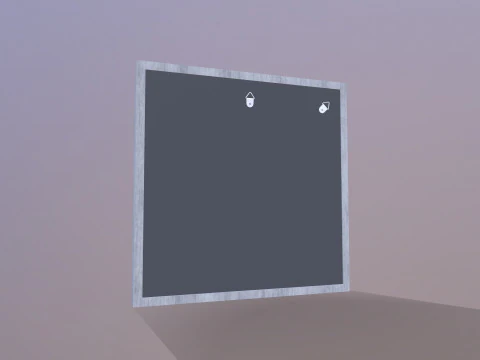 Wall Mirrors Decorative Set 3D Model