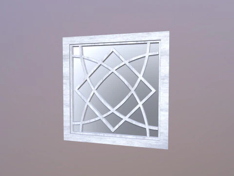Wall Mirrors Decorative Set 3D Model