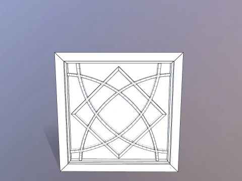 Wall Mirrors Decorative Set 3D Model