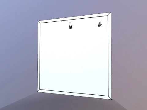 Wall Mirrors Decorative Set 3D Model