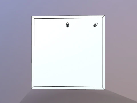 Wall Mirrors Decorative Set 3D Model
