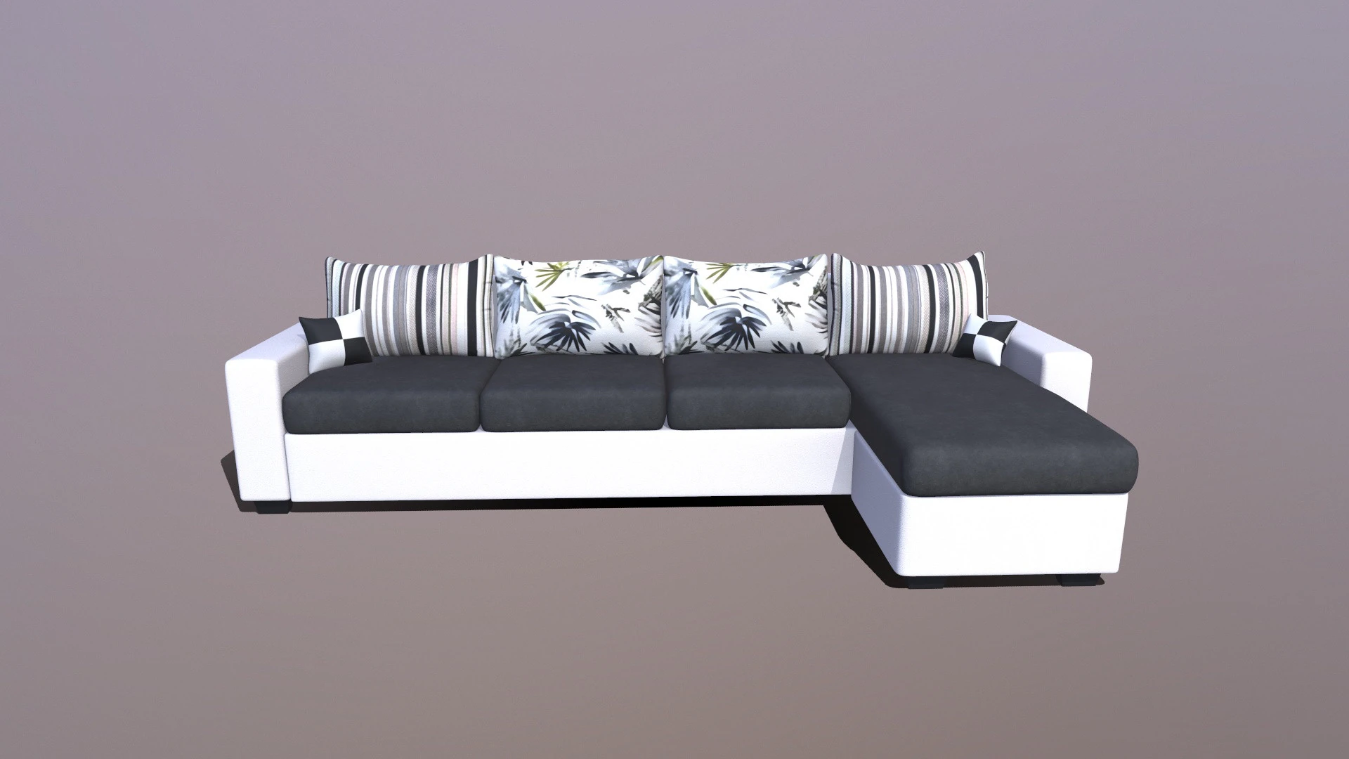 CASASTYLE Alberoy 6 Seater Fabric Sofa 3D Model .c4d .max .obj .3ds .fbx .stl .blend
