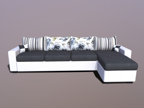 CASASTYLE Alberoy 6 Seater Fabric Sofa 3D Model