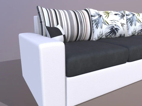 CASASTYLE Alberoy 6 Seater Fabric Sofa 3D Model