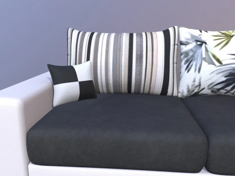 CASASTYLE Alberoy 6 Seater Fabric Sofa 3D Model