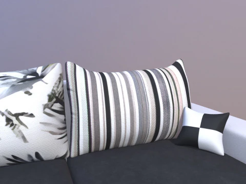 CASASTYLE Alberoy 6 Seater Fabric Sofa 3D Model