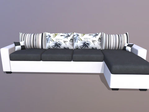 CASASTYLE Alberoy 6 Seater Fabric Sofa 3D Model