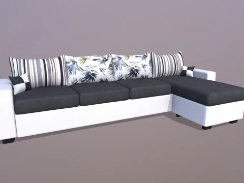 CASASTYLE Alberoy 6 Seater Fabric Sofa 3D Model