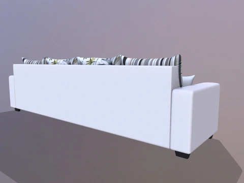CASASTYLE Alberoy 6 Seater Fabric Sofa 3D Model