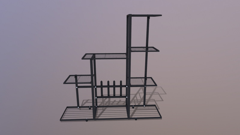 Support &agrave; fleurs Modèle 3D .c4d .max .obj .3ds .fbx .stl .blend 