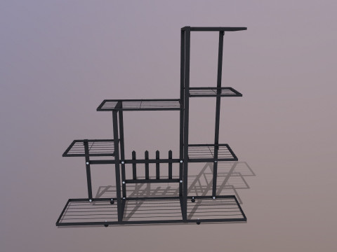 Support &agrave; fleurs Modèle 3D