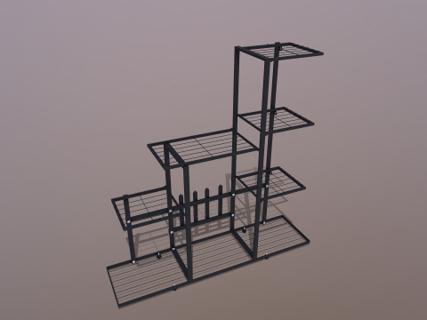 Support &agrave; fleurs Modèle 3D