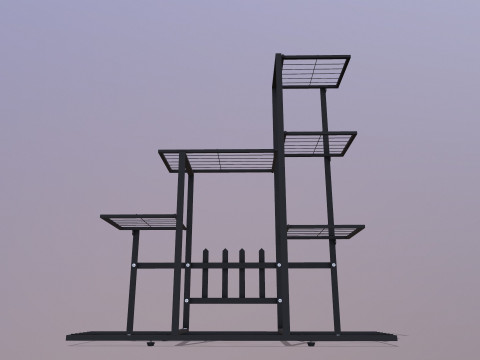 Support &agrave; fleurs Modèle 3D