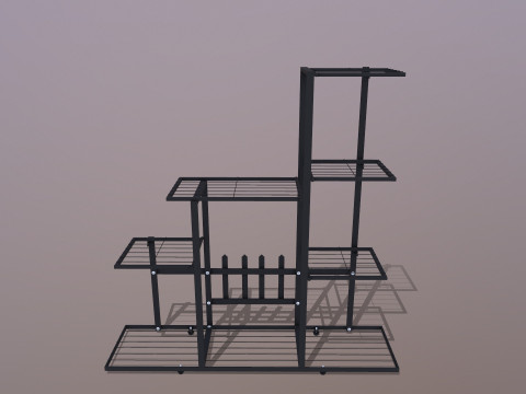 Support &agrave; fleurs Modèle 3D