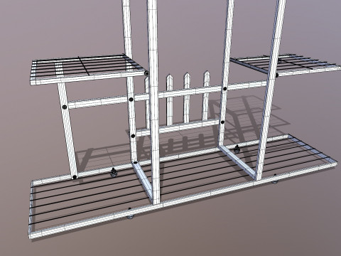 Support &agrave; fleurs Modèle 3D