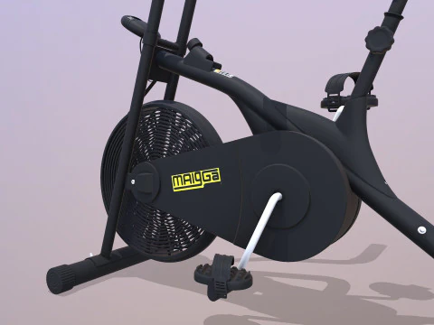 Air Bike Exercise Cycle 3D Model