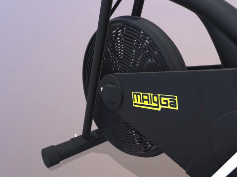 Air Bike Exercise Cycle 3D Model