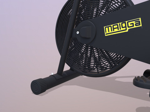 Air Bike Exercise Cycle 3D Model