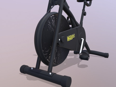 Air Bike Exercise Cycle 3D Model