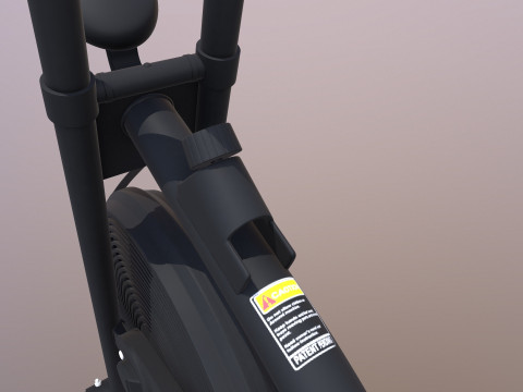 Air Bike Exercise Cycle 3D Model