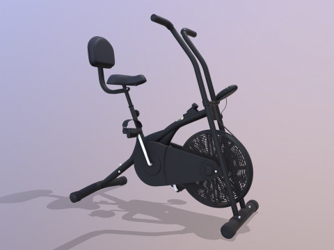 Air Bike Exercise Cycle 3D Model