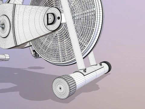Air Bike Exercise Cycle 3D Model