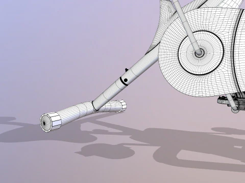 Air Bike Exercise Cycle 3D Model