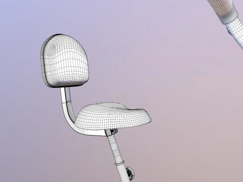 Air Bike Exercise Cycle 3D Model