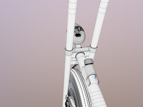 Air Bike Exercise Cycle 3D Model