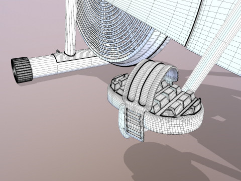 Air Bike Exercise Cycle 3D Model